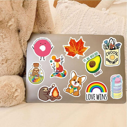 200 Aesthetic Sticker Set – Cute VSCO Aufkleber für Laptop & Co.