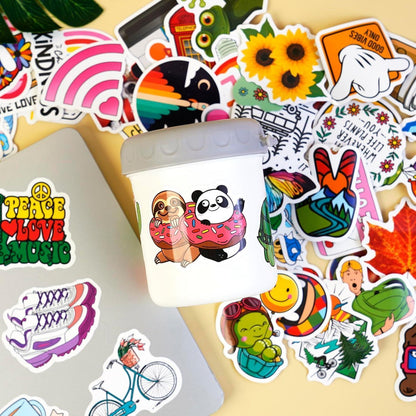 200 Aesthetic Sticker Set – Cute VSCO Aufkleber für Laptop & Co.
