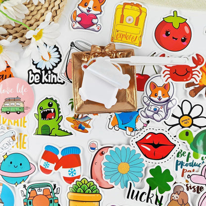200 Aesthetic Sticker Set – Cute VSCO Aufkleber für Laptop & Co.