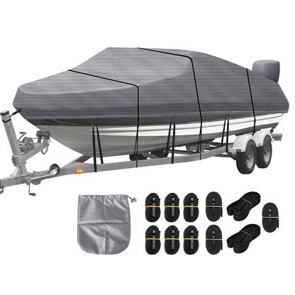 Bootsplane Wasserdicht 17-19ft – Abdeckplane für V-Rumpf Boot
