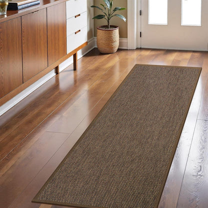 Fussmatte Innen 60x150 cm – Rutschfest & Waschbar Braun