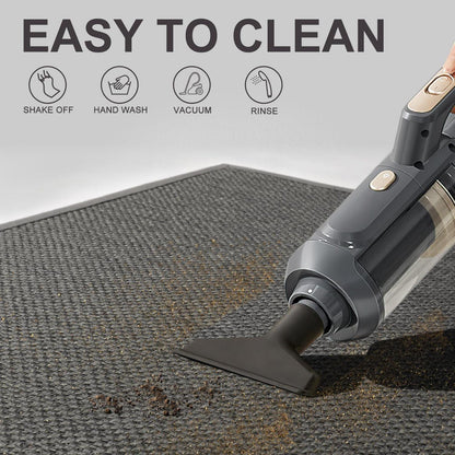 Fußmatte Innen 60x150 cm rutschfest & waschbar – Grau
