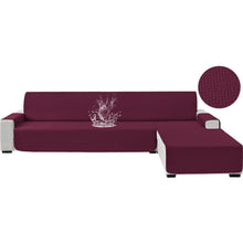 Wasserdichter Sofabezug L-Form 3 Sitzer Bordeauxrot