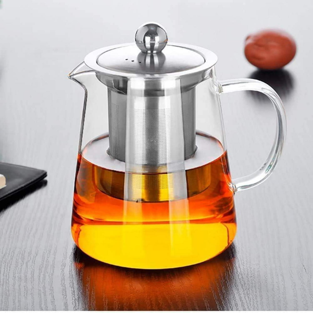 Glas-Teekanne mit Edelstahlfilter – 750ml