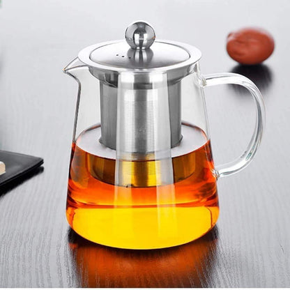 Glas-Teekanne mit Edelstahlfilter – 750ml