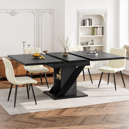 Ausziehbarer Esstisch (110-140x80cm) – Modern & Platzsparend