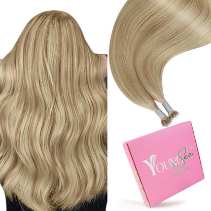 Echthaar Nanoring Extensions Blond 60cm – Natürliche Verlängerung