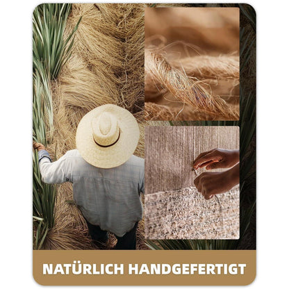 Handgewebte Jute Fußmatte 80x120cm - Rutschfest & Langlebig