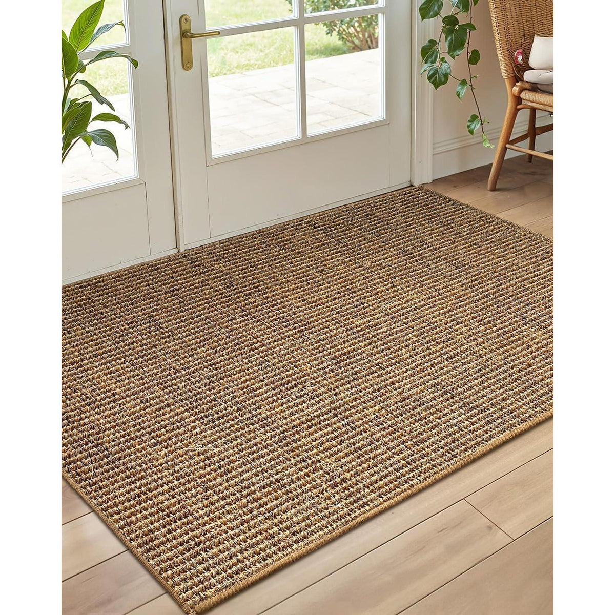 Handgewebte Jute Fußmatte 90x150cm - Rutschfest & Langlebig