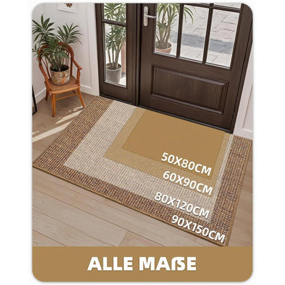 Handgewebte Jute Fußmatte 60x90cm - Rutschfest & Langlebig