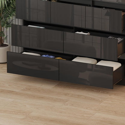 Weiße Kommode mit 6/7/8 Schubladen – Schlafzimmer Sideboard