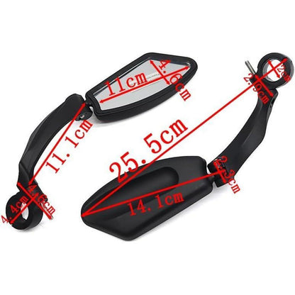 Fahrradspiegel 2er-Set, Verstellbar, E-Bike (22-25mm)
