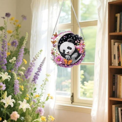 Diamantmalerei Panda Fensterbild 5D Suncatcher Bausatz