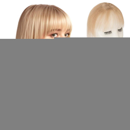 Clip-in Pony Echthaar Wispy Bangs Dunkelblond #27