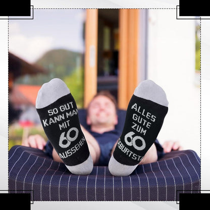 60. Geburtstag Geschenk für Mann: Kappe & Socken Set