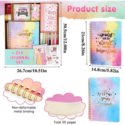 Tagebuch Set für Mädchen – Kreatives DIY Journal & Scrapbook
