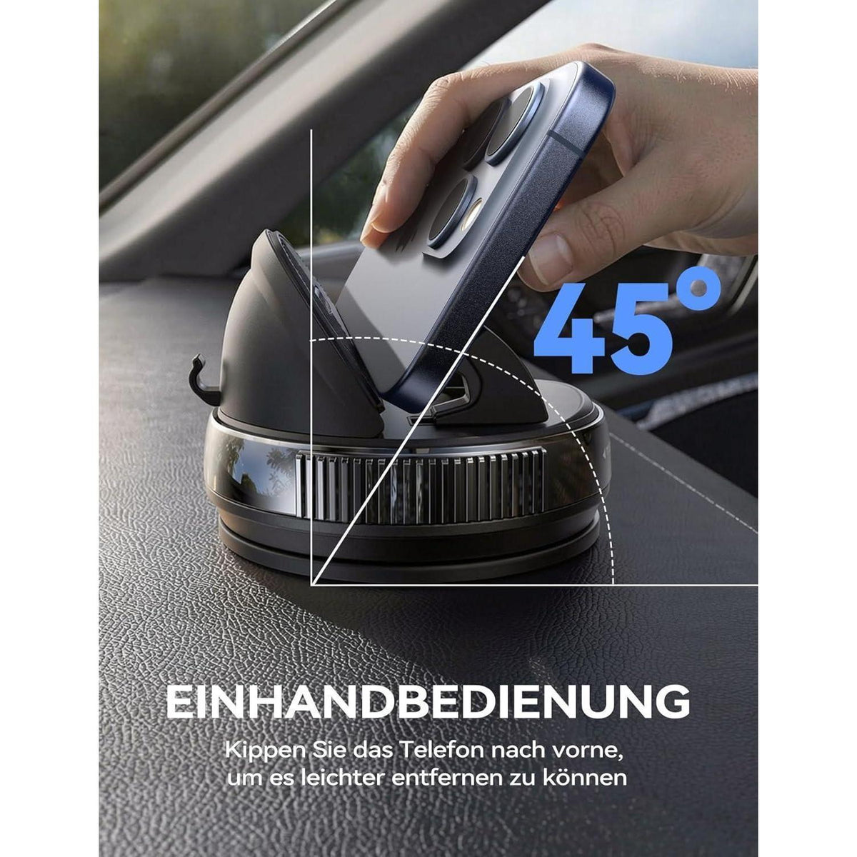 Handyhalterung Auto Armaturenbrett mit Gel & Saugnapf