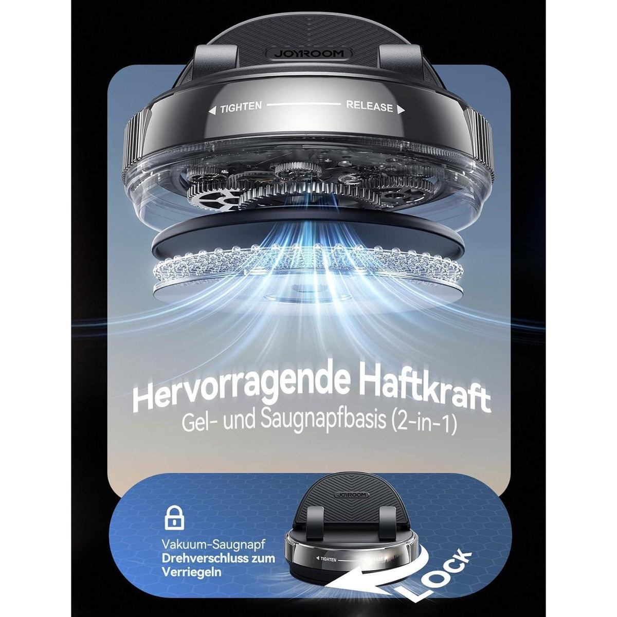 Handyhalterung Auto Armaturenbrett mit Gel & Saugnapf