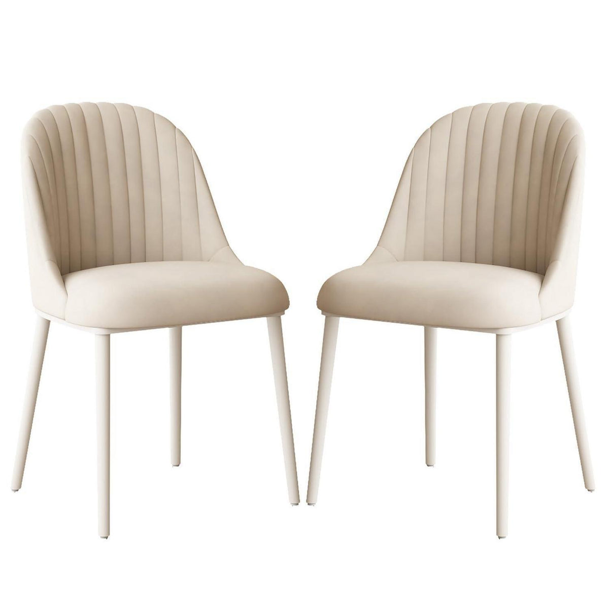 Samt Esszimmerstühle Set 2 | Modern & Bequem
