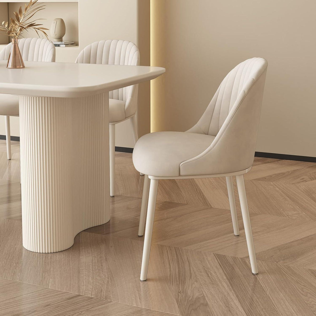 Samt Esszimmerstühle Set (6) – Modern & Bequem