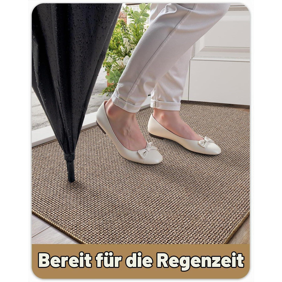 Schmutzfangmatte Innen 60x90cm – Anthrazitgrau & Kamelbraun