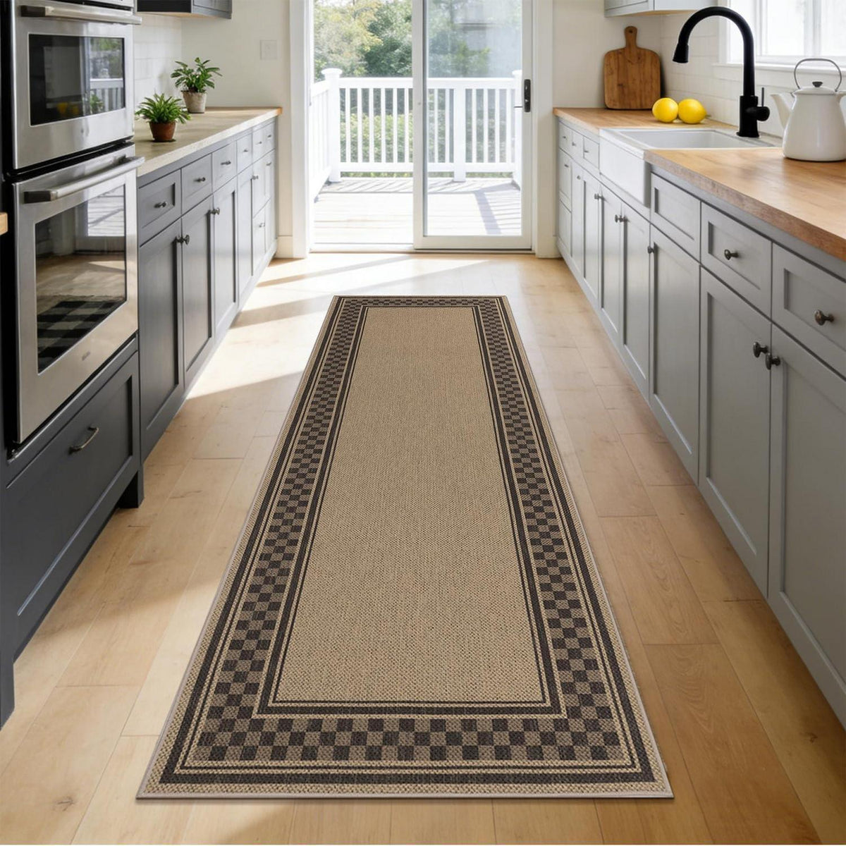 Jute Optik Läufer 80x200 cm – Rutschfest & Pflegeleicht