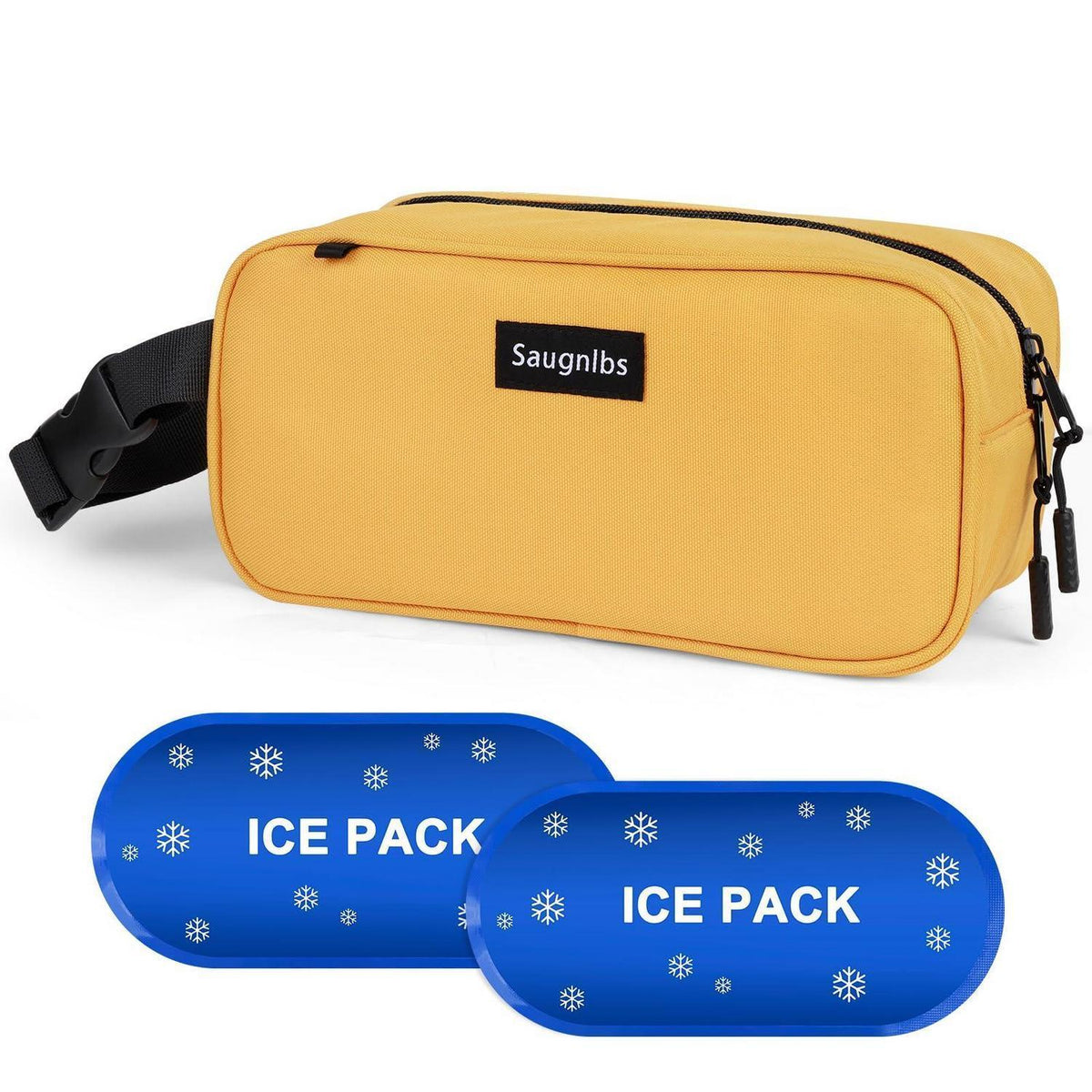 Mini Kühltasche mit Kühlakkus – Gelbe Isolier Lunch Tasche