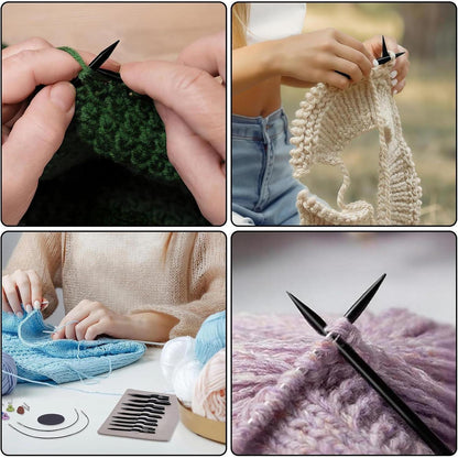 Austauschbares Rundstricknadel Set mit Zubehör – Perfekt zum Stricken