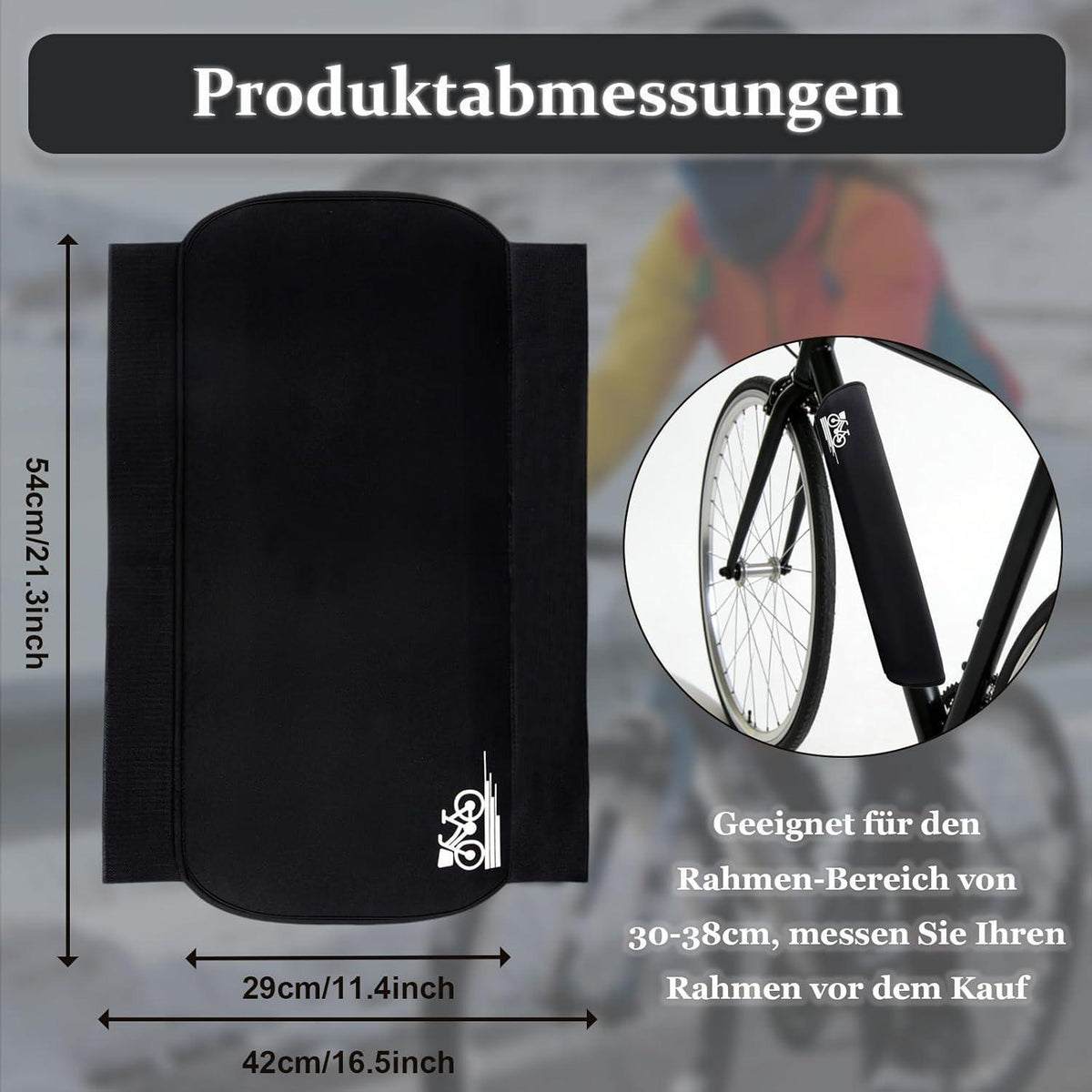 Ebike Akku Schutzhülle Wasserdicht für Fahrrad 28-34cm