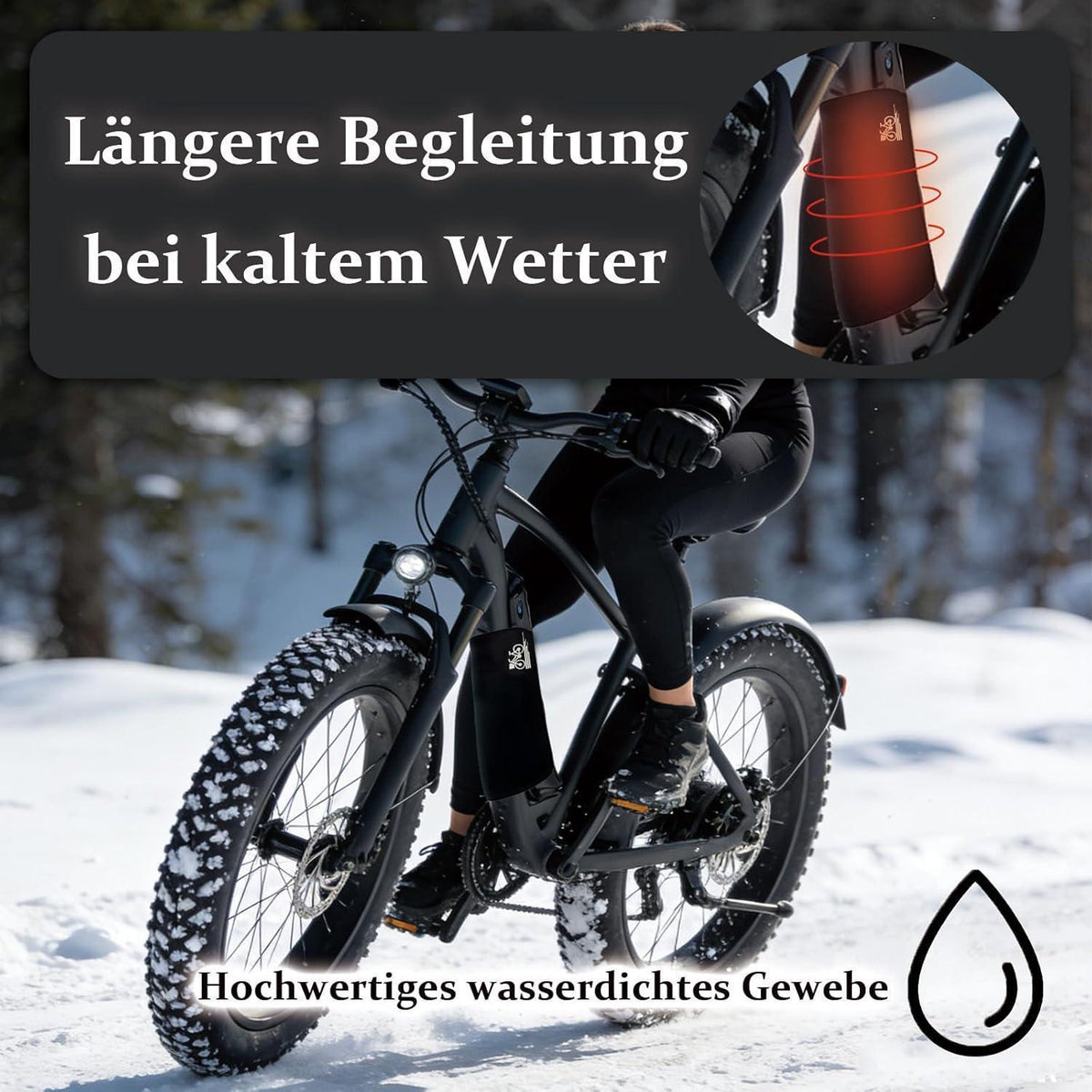 Ebike Akku Schutzhülle Wasserdicht für Fahrrad 28-34cm