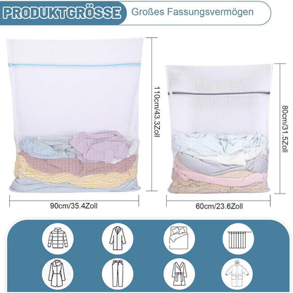 Wäschenetze 2er Set XXL & XXXL – Grobmaschig & Wiederverwendbar