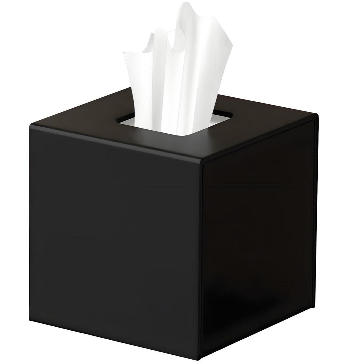 Acryl Taschentücherbox Schwarz mit Magnetabdeckung