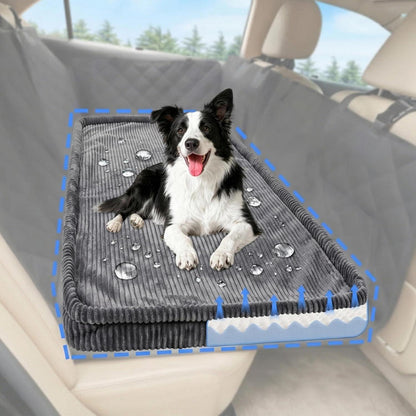 Hundebett Auto – Rutschfest & Waschbar, Dunkelgrau