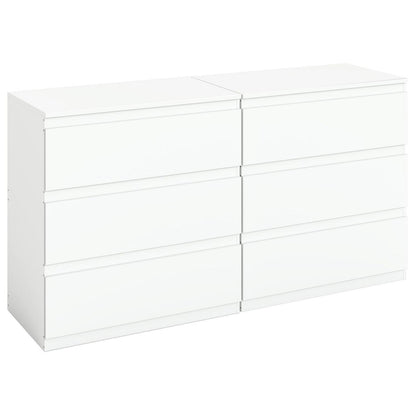 2er-Set Kommoden weiß 70cm – Schlafzimmer & Büro