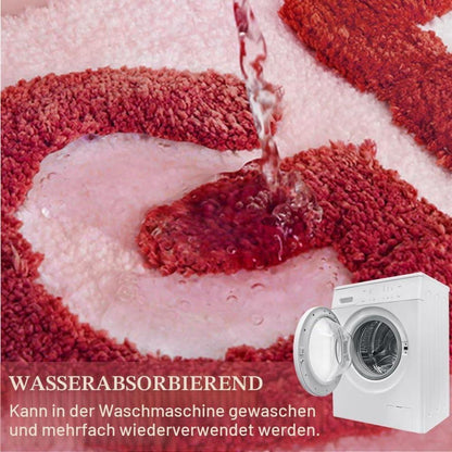 Rutschfester Badteppich Hellrosa – Duschmatte "Get Naked" 40x60 cm
