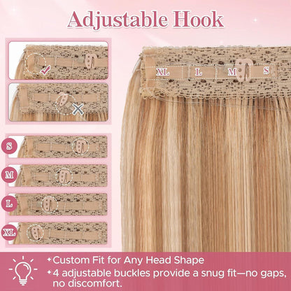 Remy Echthaar Extension – Unsichtbare Tresse, 40cm, #12p613