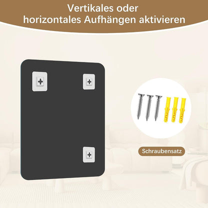 Rechteckiger rahmenloser Badezimmerspiegel 90x76 cm mit HD Reflexion