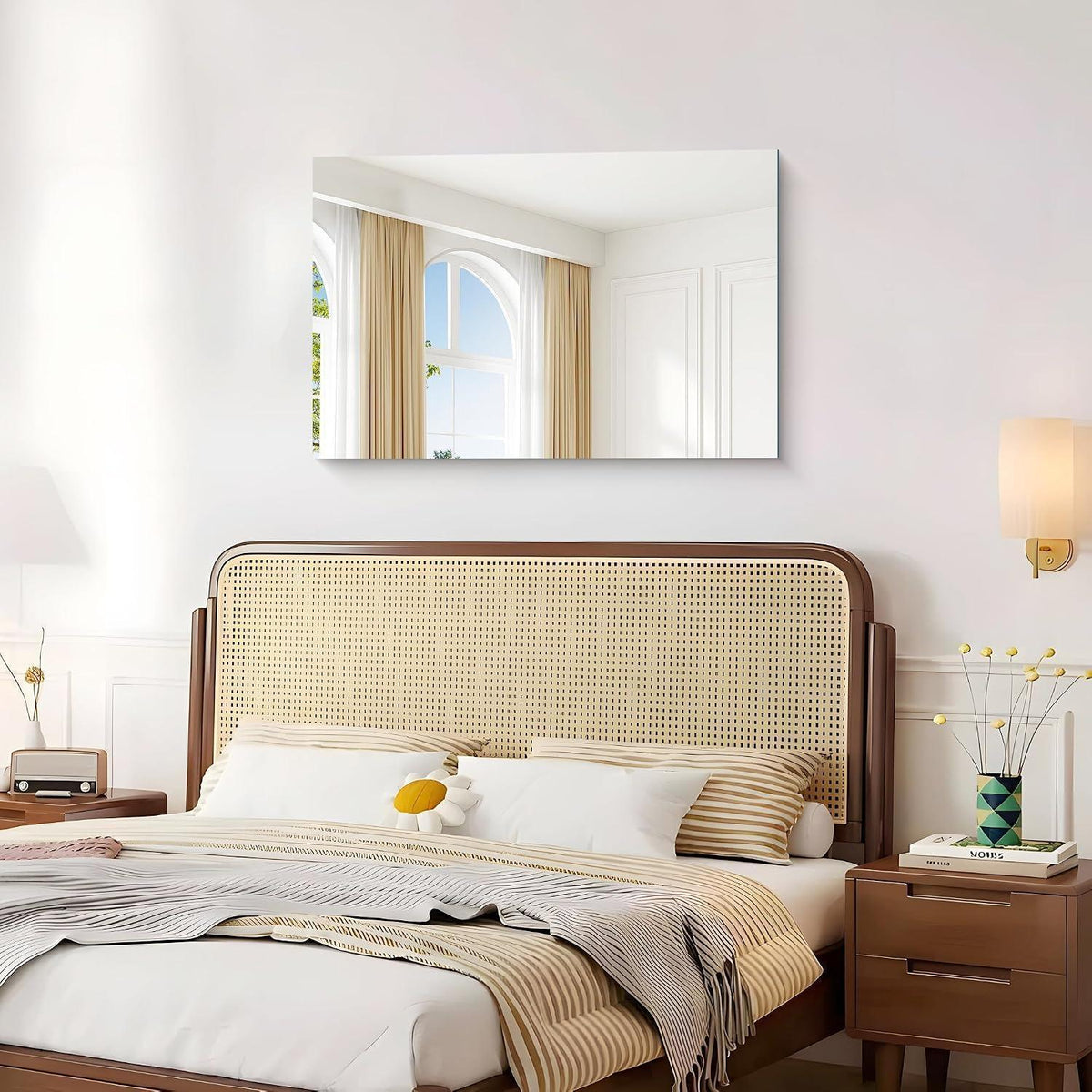 Rahmenloser Badezimmerspiegel 60x90 cm – HD Spiegelung, Robust & Modern