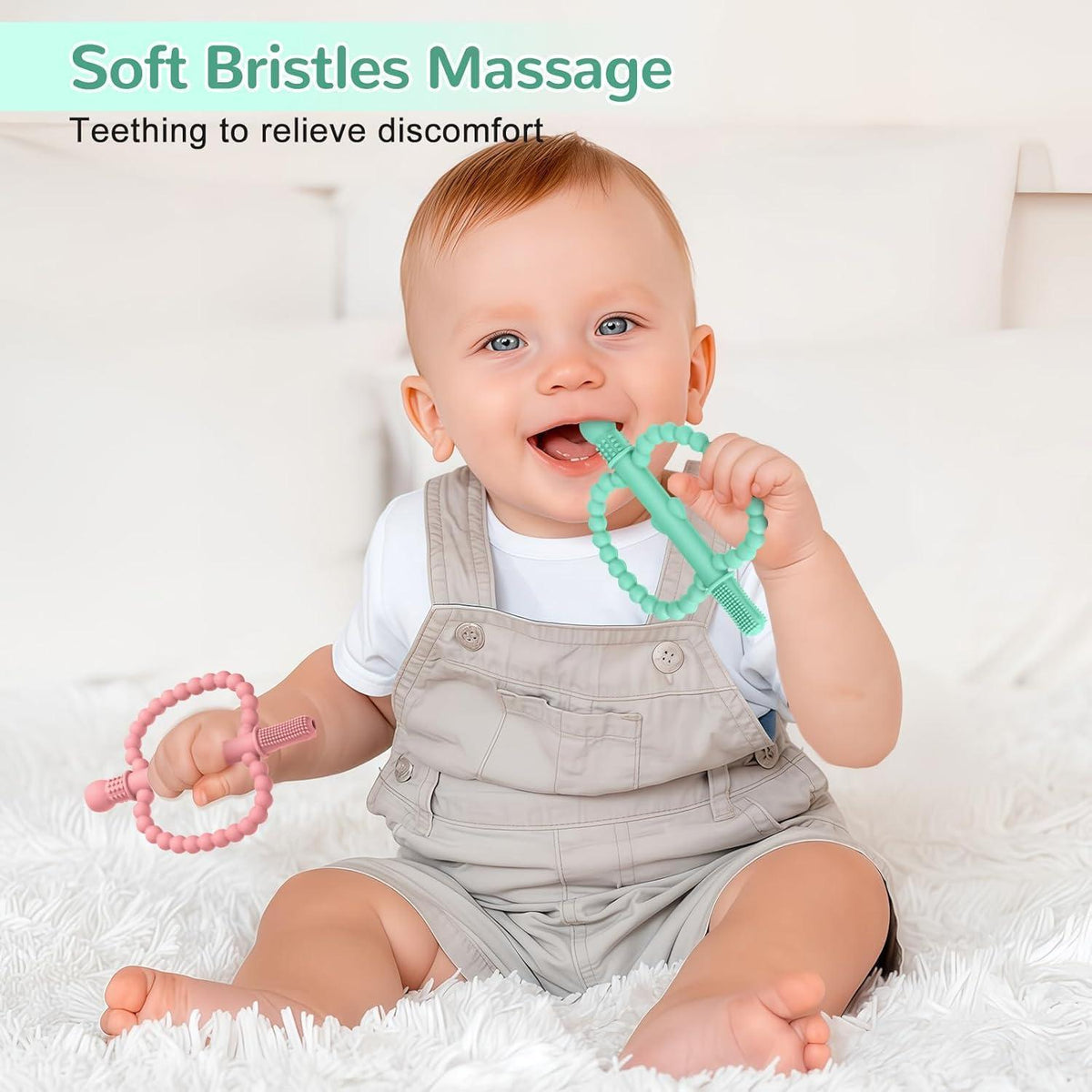 Silikon Beißring für Babys – BPA-frei & zur Zahnfleischmassage
