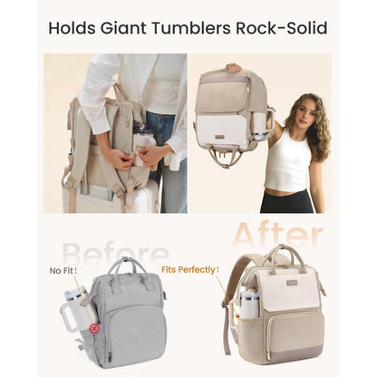 Laptop Rucksack Damen 15,6 Zoll – Elegant & Praktisch für Uni, Reise & Arbeit