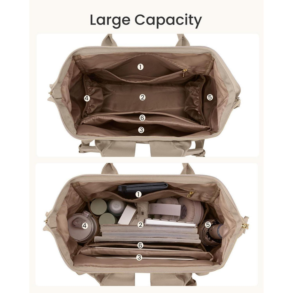 Laptop Rucksack Damen 15,6 Zoll – Elegant & Praktisch für Uni, Reise & Arbeit