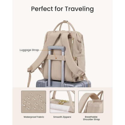 Laptop Rucksack Damen 15,6 Zoll – Elegant & Praktisch für Uni, Reise & Arbeit