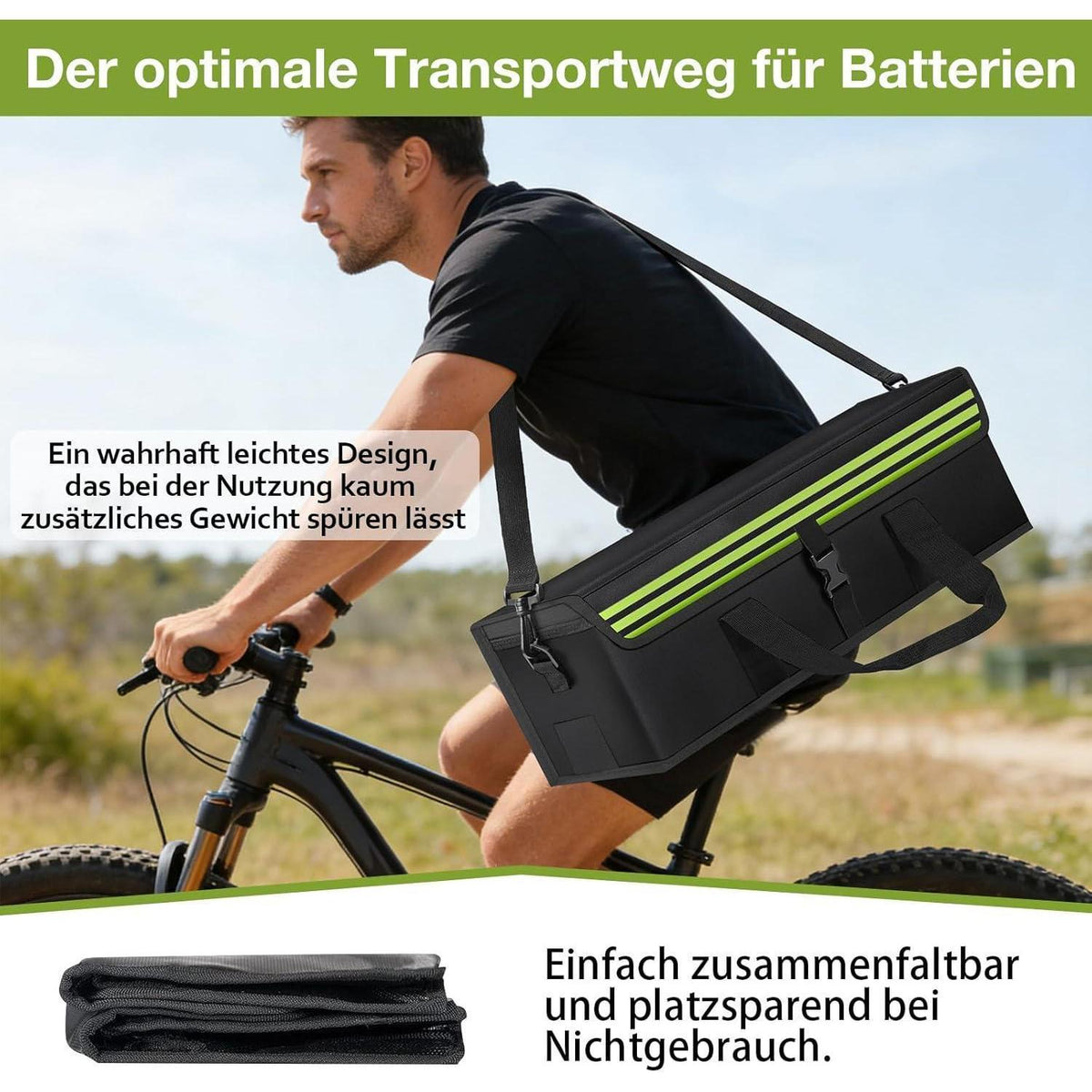 Feuerfeste Akku Tasche für E-Bike – Sicherer Transport & Lagerung