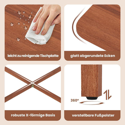 Klappbarer Esstisch Holz für 2-4 Personen – Küchentisch & Schreibtisch