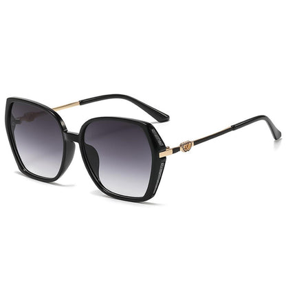 Sonnenbrille Damen Schmetterling Groß – Schwarze UV-Brille 54mm