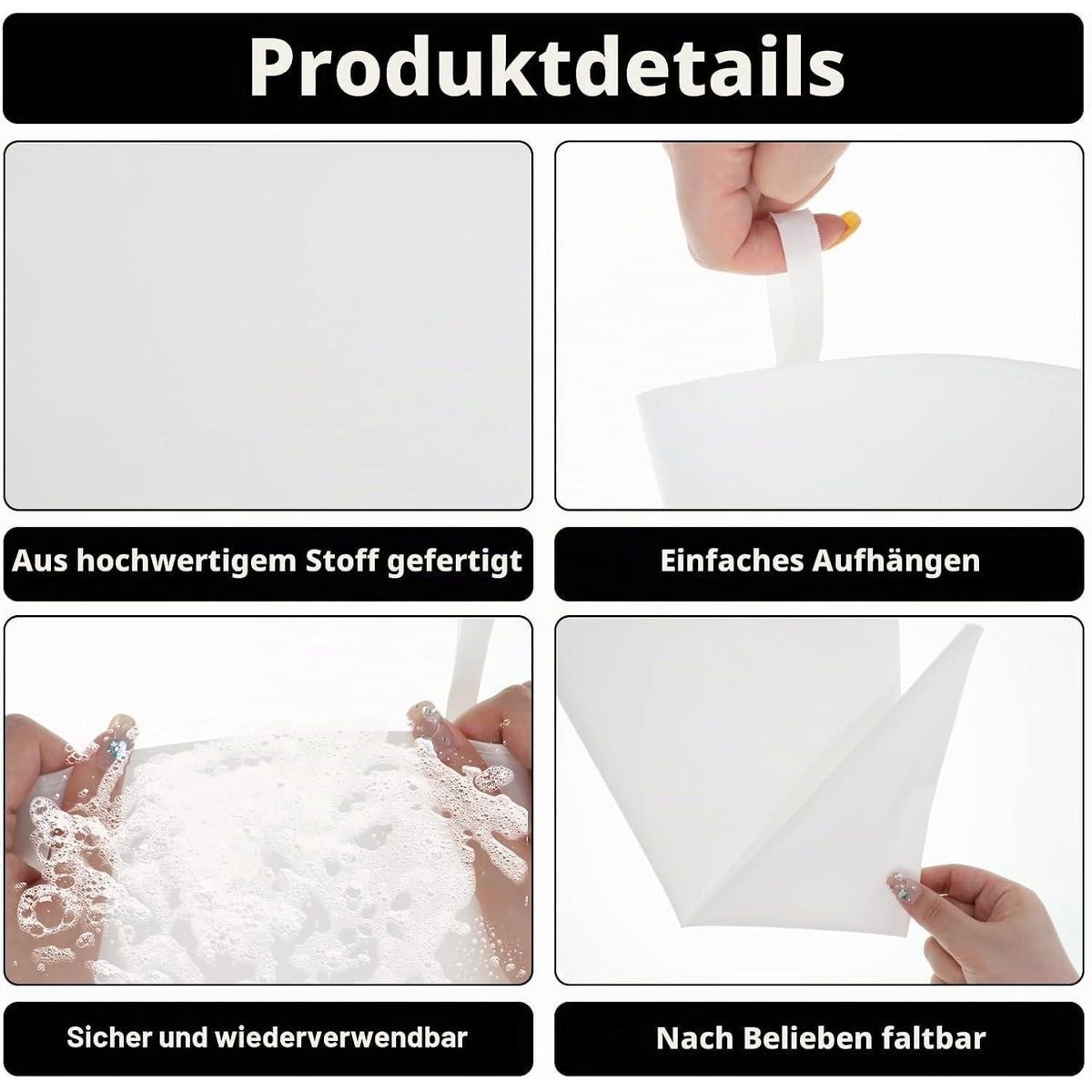 Baumwoll Spritzbeutel Set – 4 Größen für Kuchen & Torten
