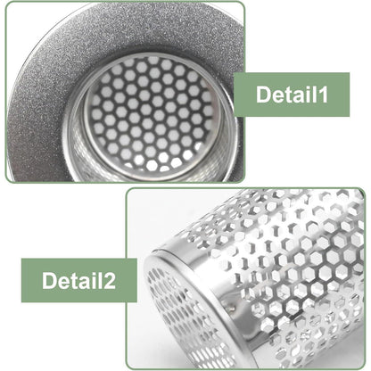Edelstahl Abflussfilter 2er Set – Feinmaschig & Verstopfungsfrei