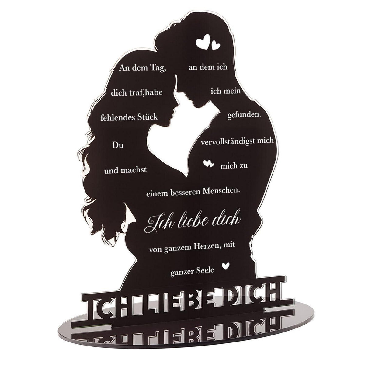 Acryl Schild "Ich Liebe Dich" - Geschenk für Paare & Verliebte