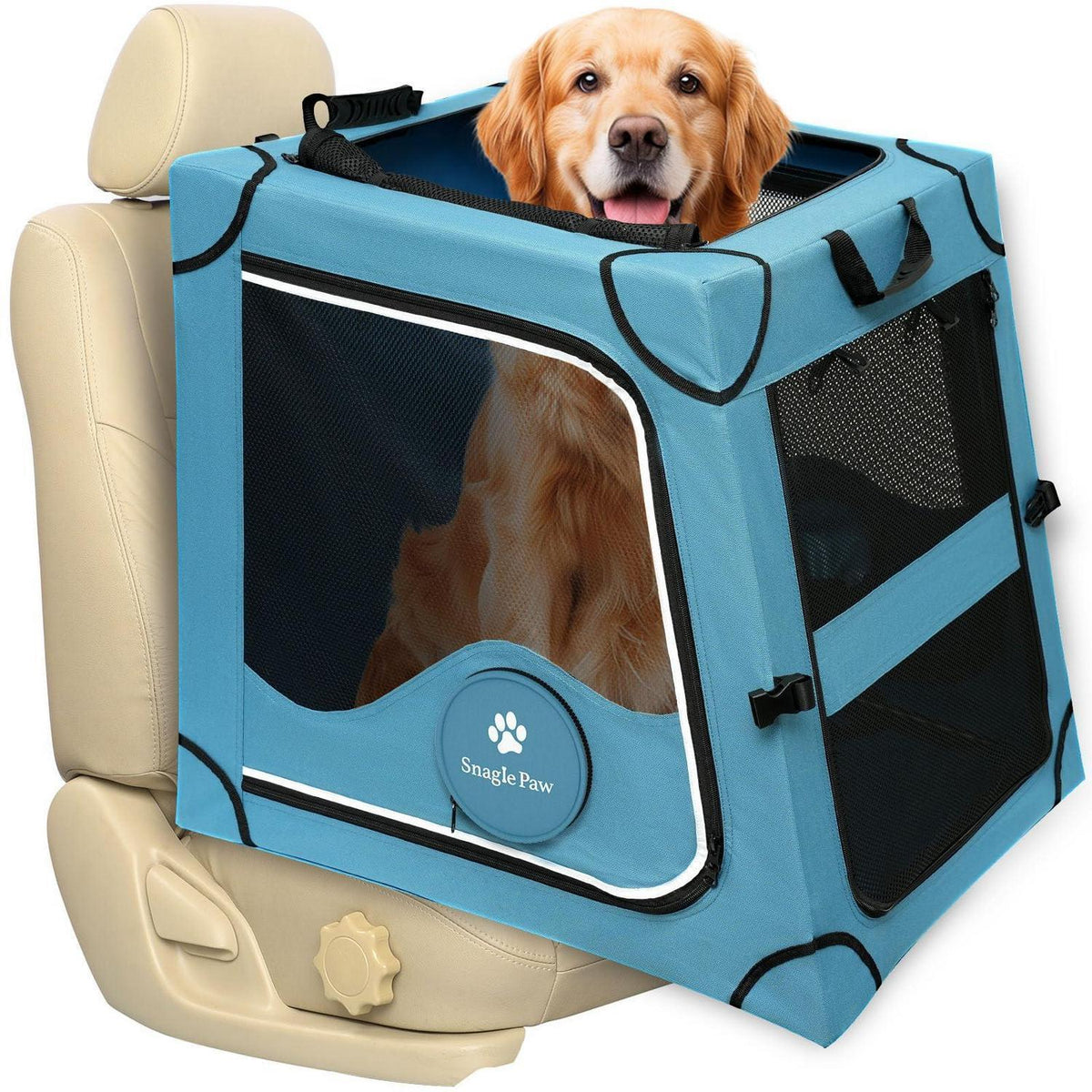 Faltbare Hundebox für Auto – Sicher & Komfortabel bis 36kg