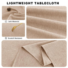 Runde Tischdecke Khaki 140cm – Abwaschbar & Wasserabweisend